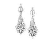 Marquise Stone Cluster Accented Evening Earrings - Madeline Love - Flyclothing LLC