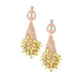 Marquise Stone Cluster Accented Evening Earrings - Madeline Love - Flyclothing LLC