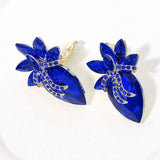 Marquise Stone Cluster Evening Clip On Earrings - Madeline Love - Flyclothing LLC
