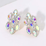 Marquise Stone Embellished Clip On Earrings - Madeline Love - Flyclothing LLC