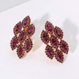 Marquise Stone Embellished Clip On Earrings - Madeline Love - Flyclothing LLC