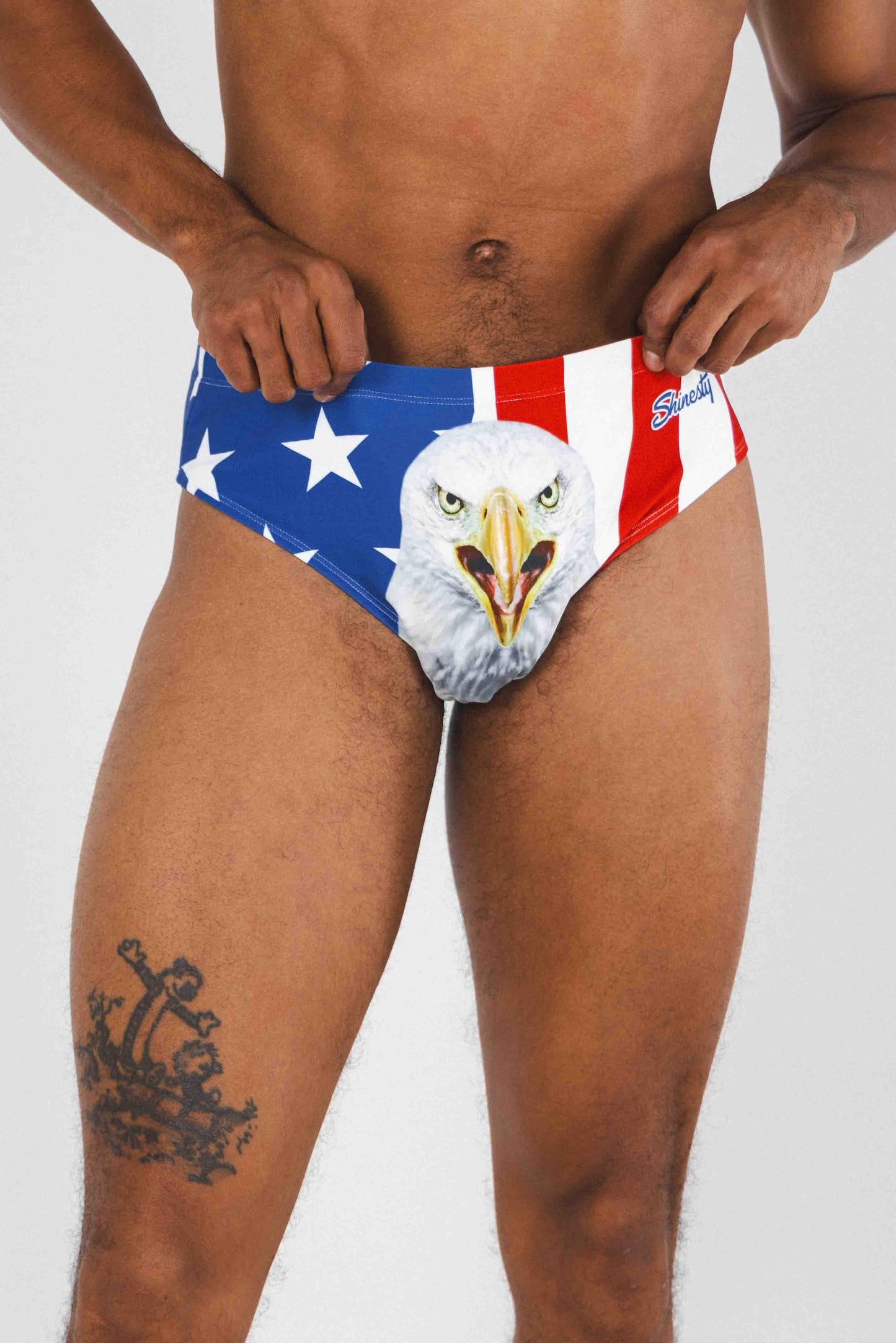 The Mascot | American Flag Ball Hammock® Pouch Swim Brief - Shinesty - Flyclothing LLC