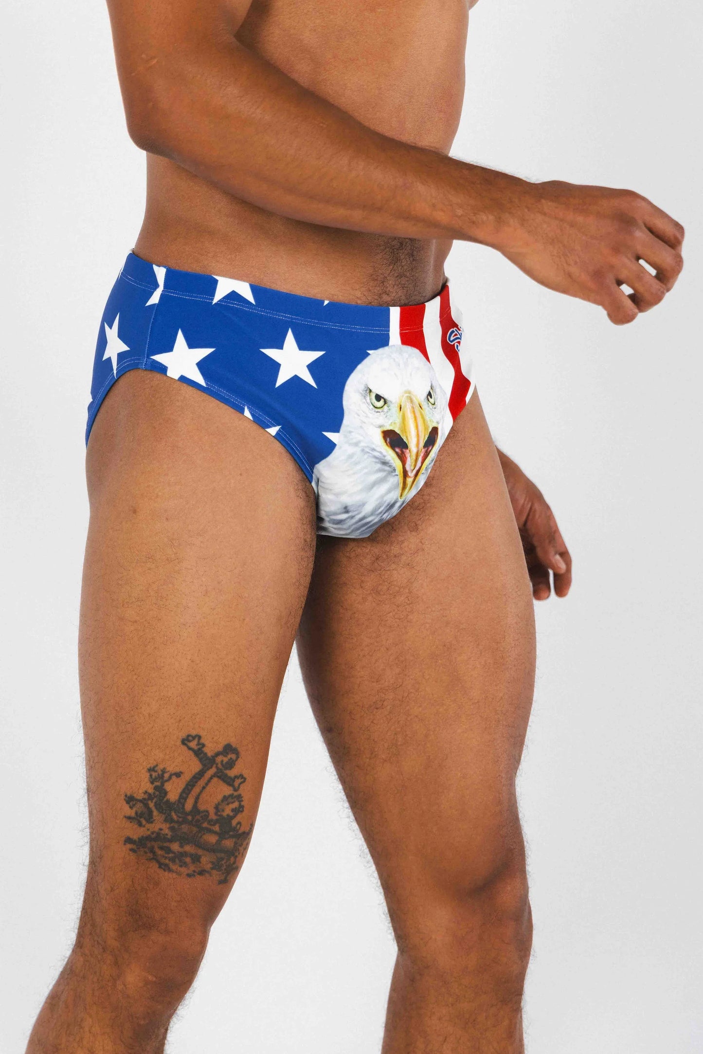 The Mascot | American Flag Ball Hammock® Pouch Swim Brief - Shinesty - Flyclothing LLC