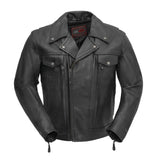 Mastermind Men's Motorcycle Leather Jacket - First Manufacturing Company - Flyclothing LLC