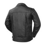 Mastermind Men's Motorcycle Leather Jacket - First Manufacturing Company - Flyclothing LLC