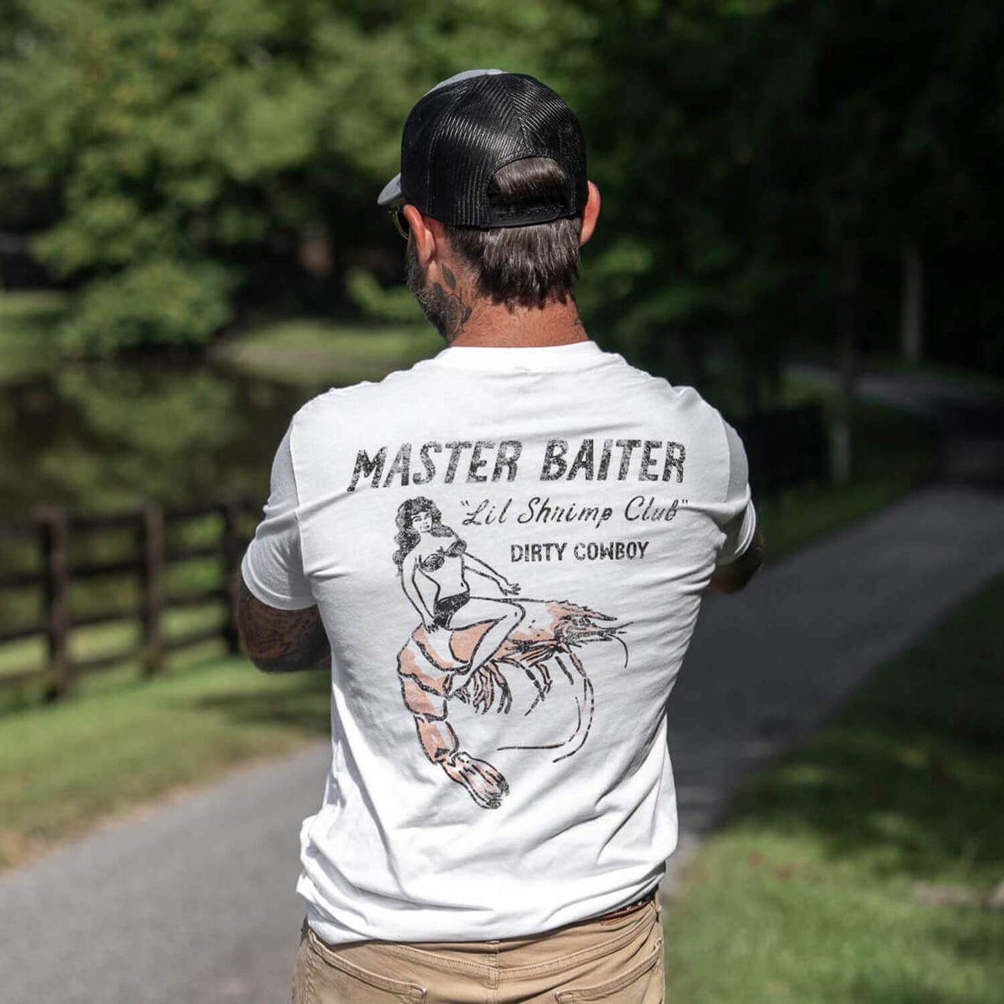 Master Baiter "Lil Shrimp Club" Men's T-Shirt - DIRTY COWBOY USA - Flyclothing LLC
