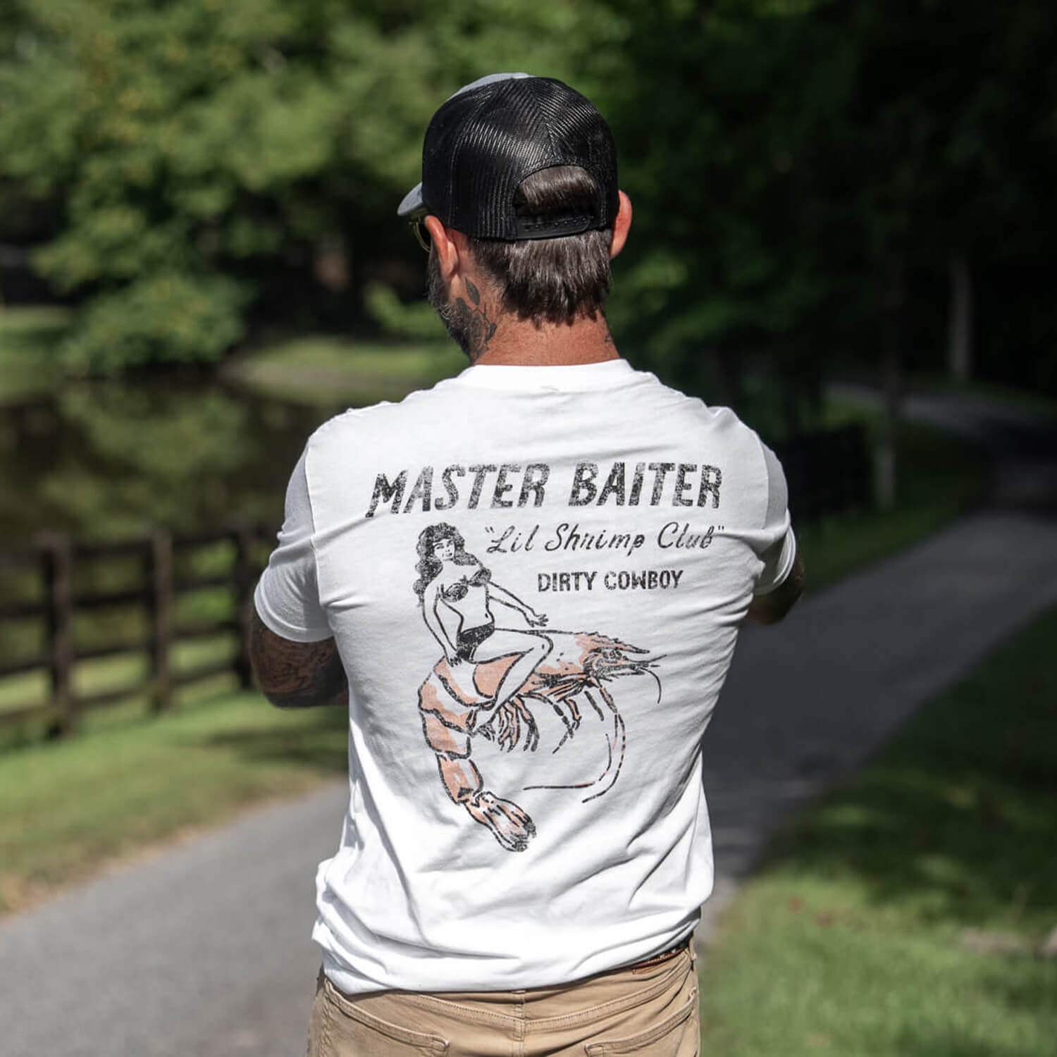 Master Baiter "Lil Shrimp Club" Men's T-Shirt - DIRTY COWBOY USA - Flyclothing LLC