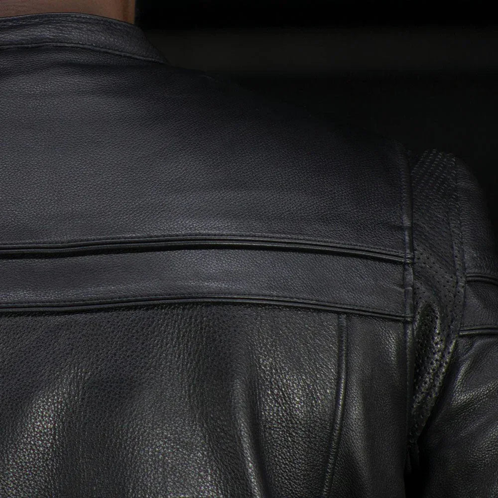 Maverick Men's Motorcycle Leather Jacket - First Manufacturing Company - Flyclothing LLC