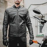 Maverick Men's Motorcycle Leather Jacket - First Manufacturing Company - Flyclothing LLC