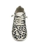 Mayo Sneaker in Light Grey Leopard - Naughty Monkey