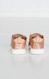 Mayo Glitter Sneaker in Rose Gold - Naughty Monkey