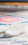 Mayo Glitter Sneakers in White - Naughty Monkey