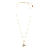 Melita Green Aventurine Golden Pendant Necklace - Barse Jewelry