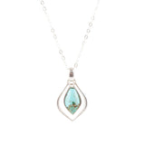 Melita Blue Turquoise and Sterling Silver Necklace - Barse Jewelry