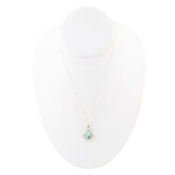 Melita Blue Turquoise and Sterling Silver Necklace
