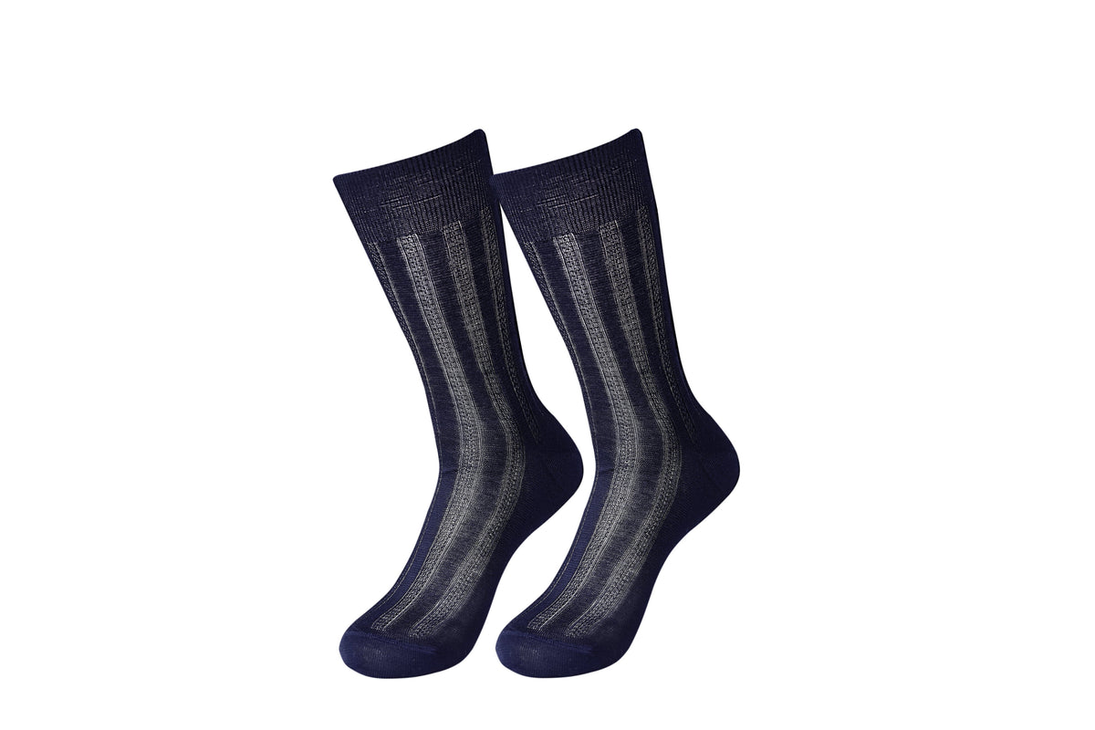 TITTIMITTI® Men’s 100% Mercerized Cotton Filo di Scozia Dress & Trouser Socks — 3-Pack, Made in Italy - tittimitti - Flyclothing LLC