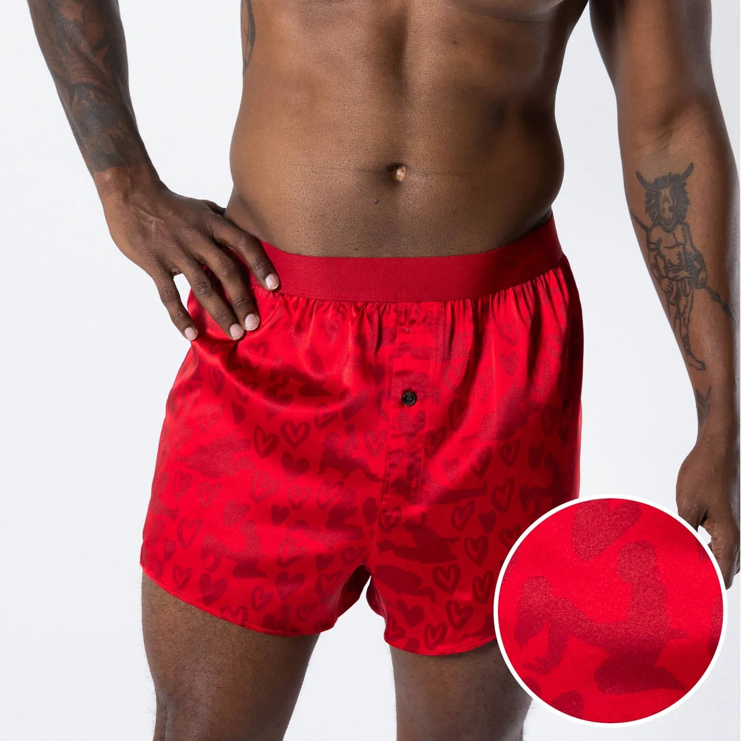 The Shaking Sheets | Valentine's Day Men’s Silk Boxers - Shinesty - Flyclothing LLC