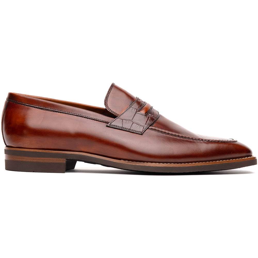 15-703-CGN MEO Hand Burnished Loafers Cognac - Zelli Italia - Flyclothing LLC