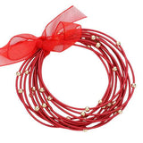 12PC Metal Ball & Pointed Guitar String Stackable Stretch Bracelets - Madeline Love - Flyclothing LLC