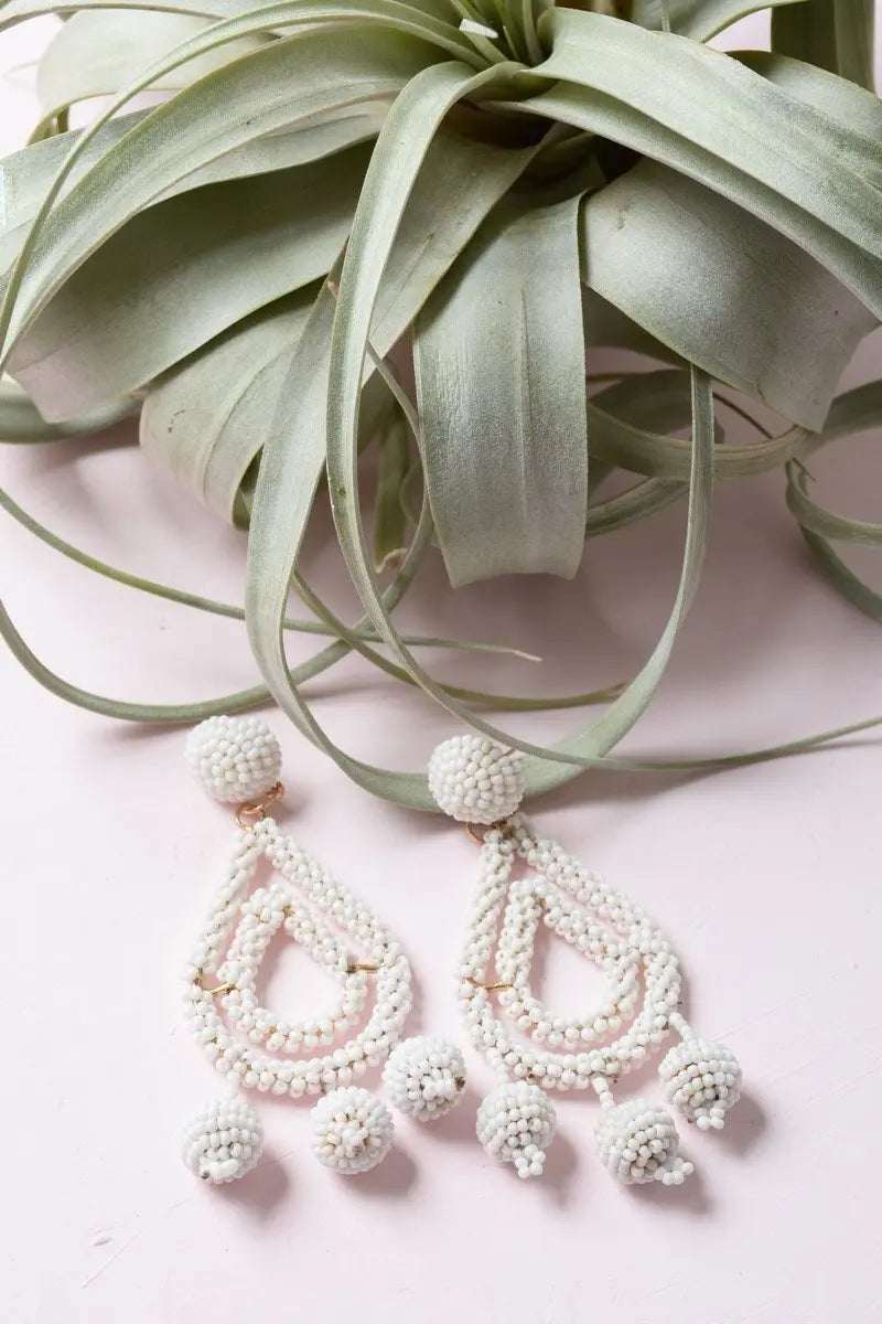 Micro Bead Dangle Earrings