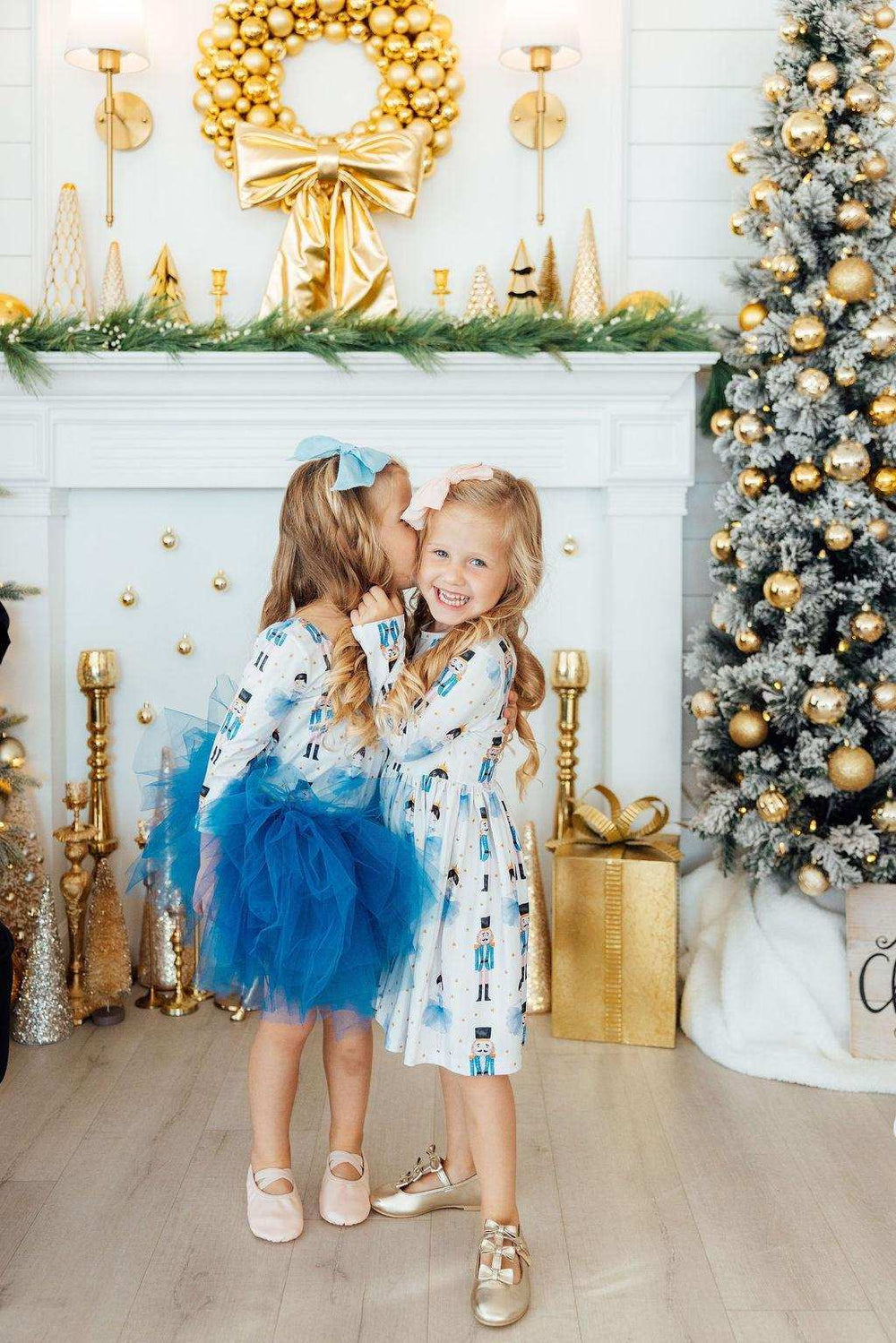 Waltz of the Snowflakes L/S Pocket Twirl Dress - Mila & Rose ® - Flyclothing LLC