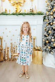 Waltz of the Snowflakes L/S Pocket Twirl Dress - Mila & Rose ® - Flyclothing LLC