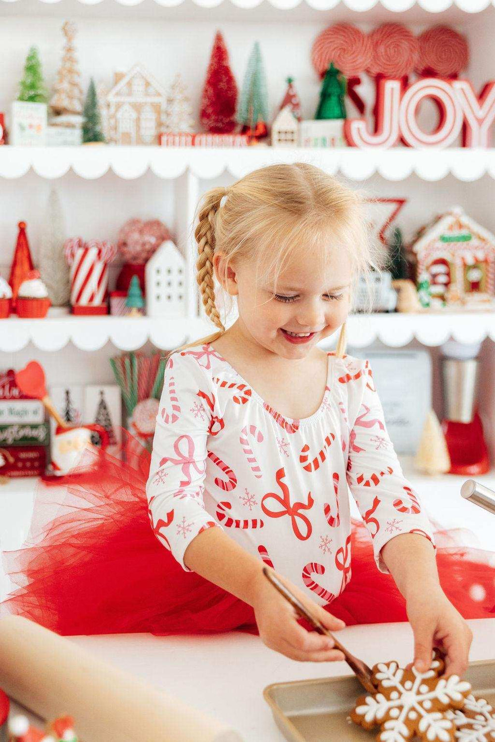 Candy Cane Lane 3/4 Tutu Leotard - Mila & Rose ® - Flyclothing LLC