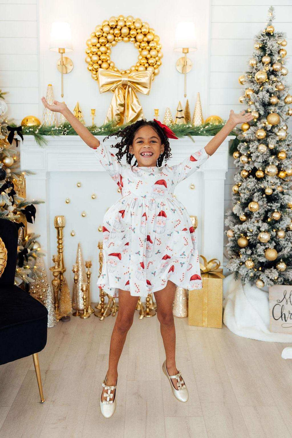 Mistletoe Magic 3/4 Sleeve Pocket Twirl Dress - Mila & Rose ® - Flyclothing LLC