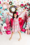 Jingle Bows L/S Pocket Twirl Dress - Mila & Rose ® - Flyclothing LLC
