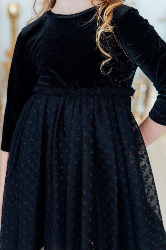 Black Velvet Tutu Dress - Mila & Rose ® - Flyclothing LLC