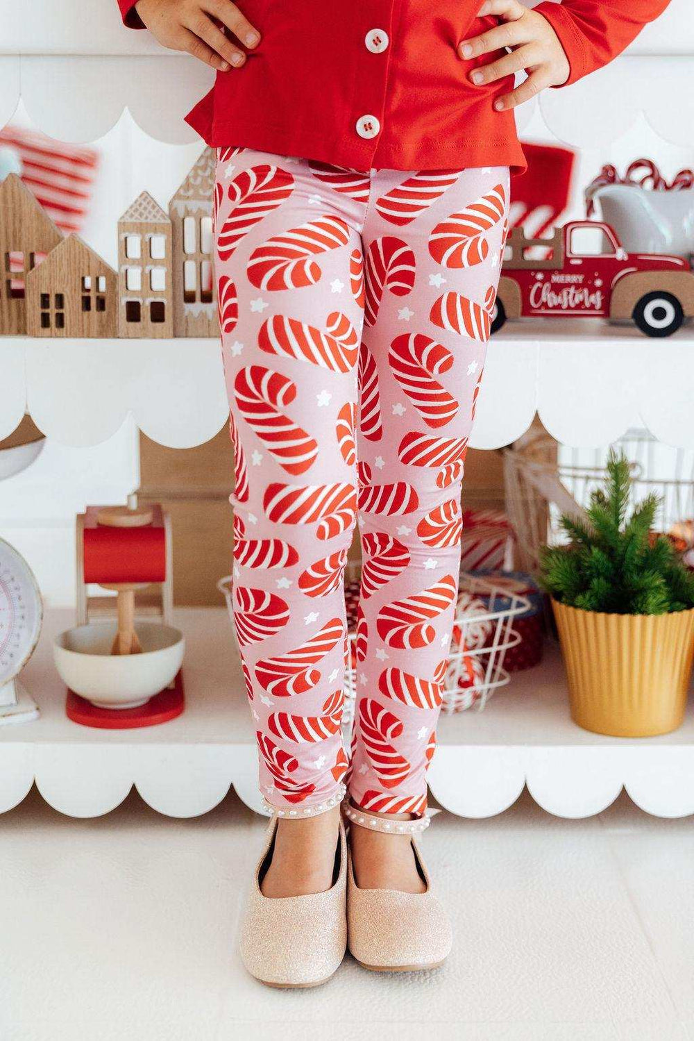 Candy Canes Leggings - Mila & Rose ® - Flyclothing LLC