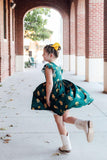 Baylor Green Bear Flutter Twirl Dress - Mila & Rose ® - Flyclothing LLC