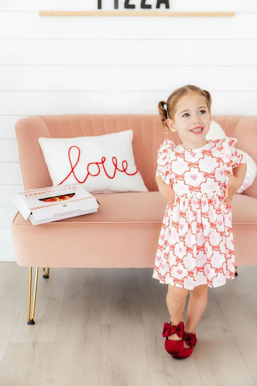Lovebug 3/4 Sleeve Ruffle Twirl Dress - Mila & Rose ® - Flyclothing LLC