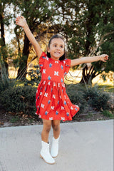 Nebraska Red Herbie Husker Flutter Twirl Dress - Mila & Rose ® - Flyclothing LLC