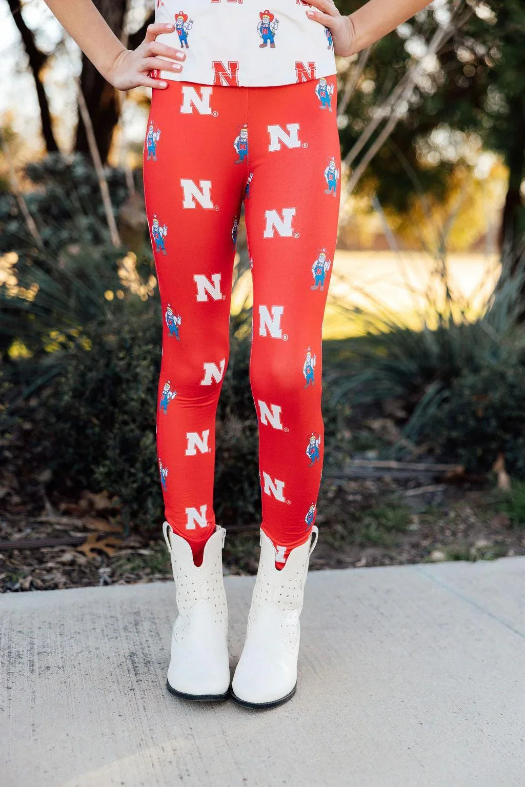 Nebraska Red Herbie Husker Leggings - Mila & Rose ® - Flyclothing LLC
