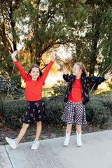 Texas Tech Plaid Raider Red Twirl Skort - Mila & Rose ® - Flyclothing LLC