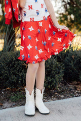 Nebraska Red Herbie Husker Twirl Skort - Mila & Rose ® - Flyclothing LLC