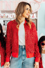 Grown Up Red Sequin Jacket - Mila & Rose ® - Flyclothing LLC