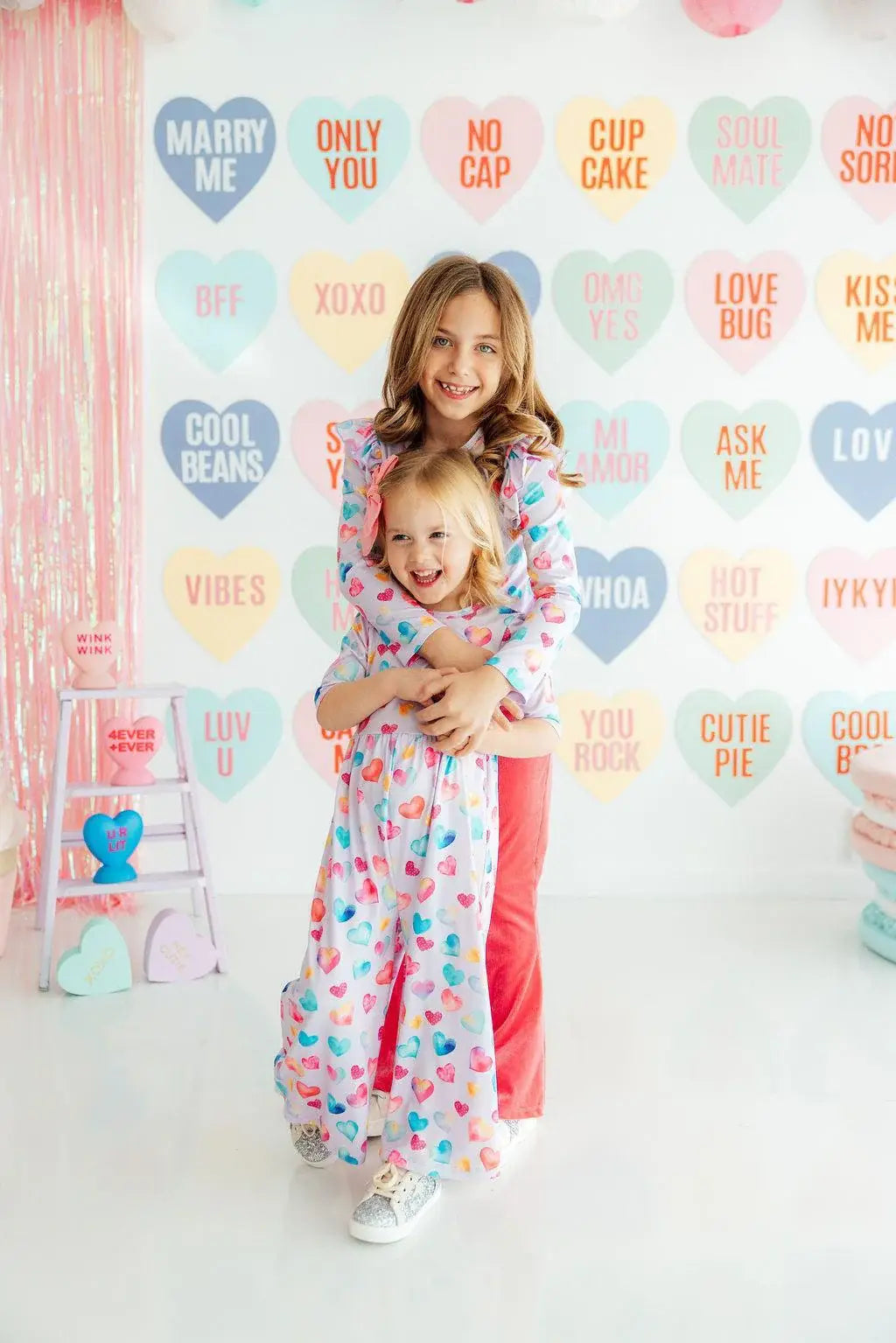Watercolor Kisses Wide Leg Jumpsuit - Mila & Rose ® - Flyclothing LLC