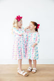 Middle Sister 3/4 Sleeve Pocket Twirl Dress