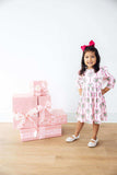 Merry Mistletoe 3/4 Sleeve Ruffle Twirl Dress - Mila & Rose ® - Flyclothing LLC