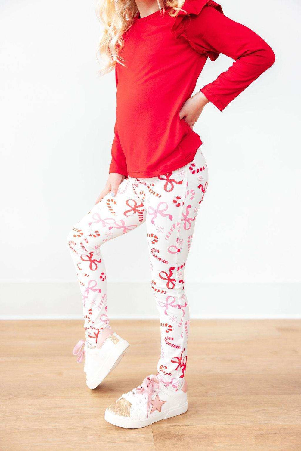 Candy Cane Lane Leggings - Mila & Rose ® - Flyclothing LLC