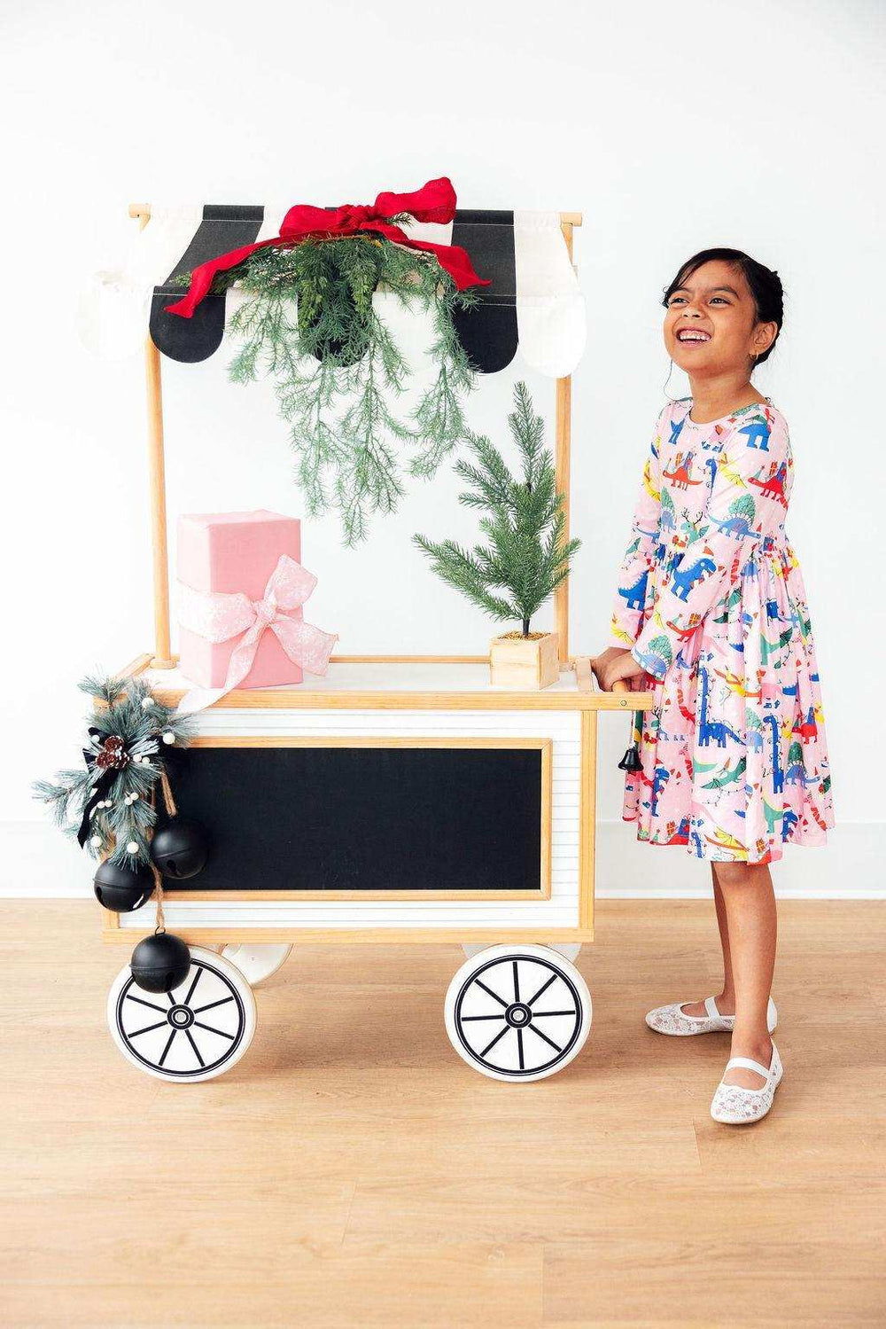 Jingle Saurus L/S Pocket Twirl Dress - Mila & Rose ® - Flyclothing LLC