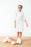 Pumpkin Kisses, Harvest Wishes 3/4 Sleeve Ruffle Twirl Dress - Mila & Rose ® - Flyclothing LLC
