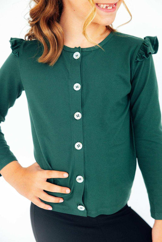 Spruce Ruffle Cardigan - Mila & Rose ® - Flyclothing LLC