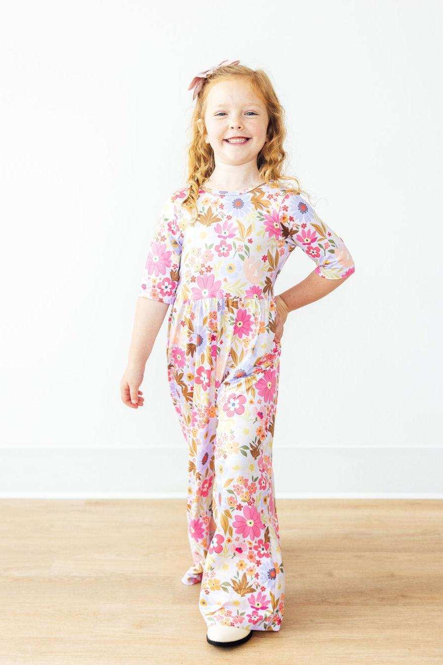 Fall Botanicals Wide Leg Jumpsuit - Mila & Rose ® - Flyclothing LLC
