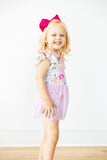 Field of Flowers S/S Twirl Leotard