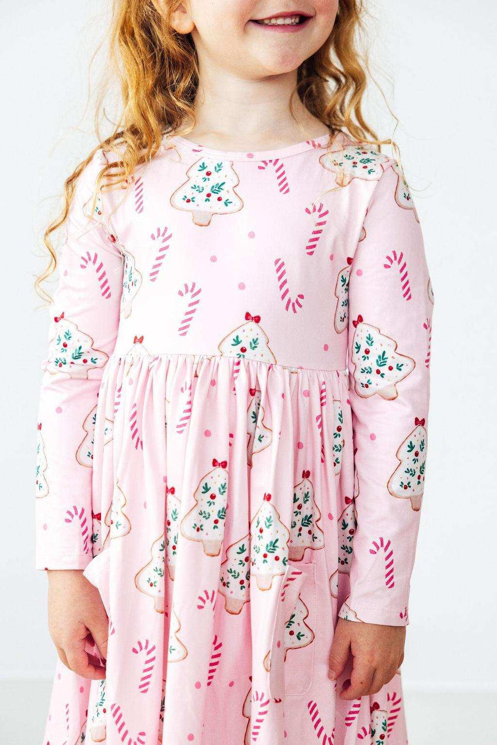 Christmas Cookies L/S Pocket Twirl Dress - Mila & Rose ® - Flyclothing LLC
