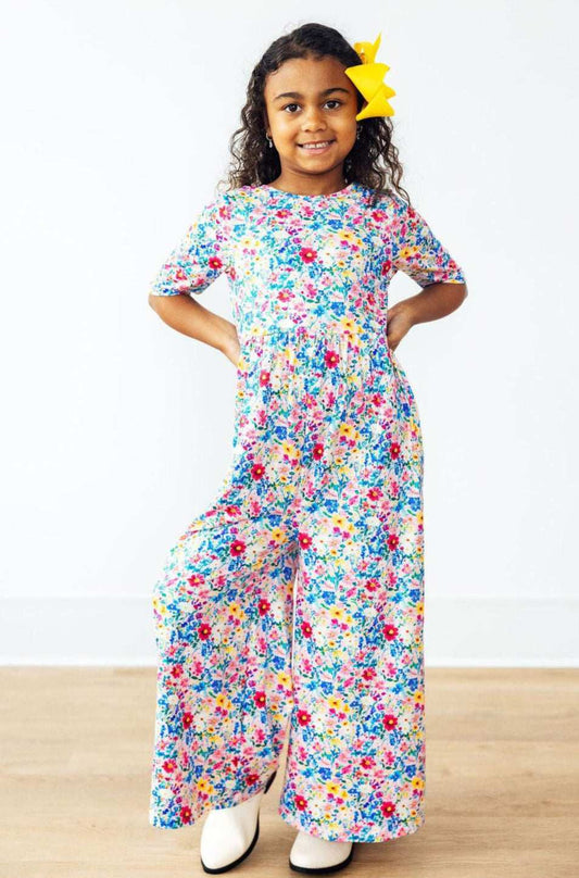 Fluttering Flowers Wide Leg Jumpsuit - Mila & Rose ® - Flyclothing LLC