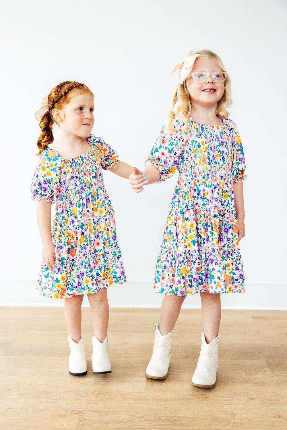 Garden Groove Smocked Ruffle Dress - Mila & Rose ® - Flyclothing LLC
